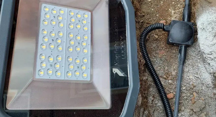 Security lighting installation